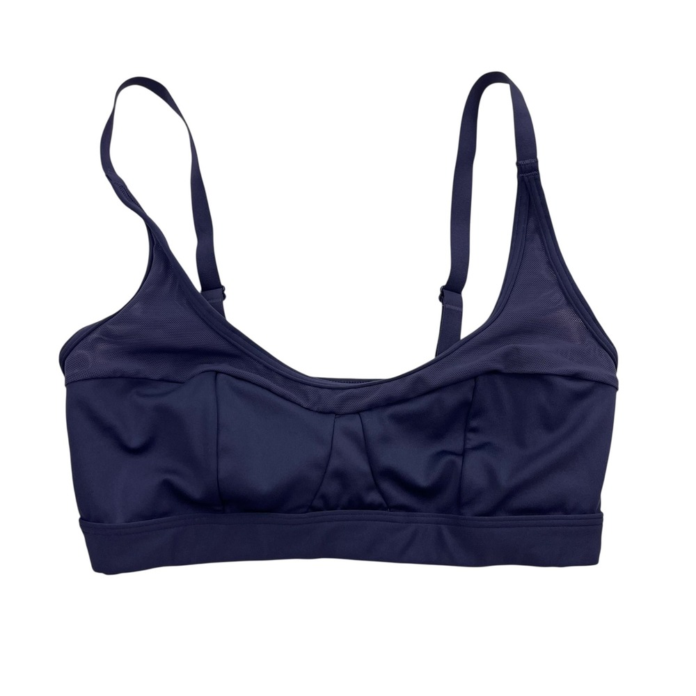 Gymshark Greyish Navy Blue Mesh Panel Adjustable Strap Sports Bra XS